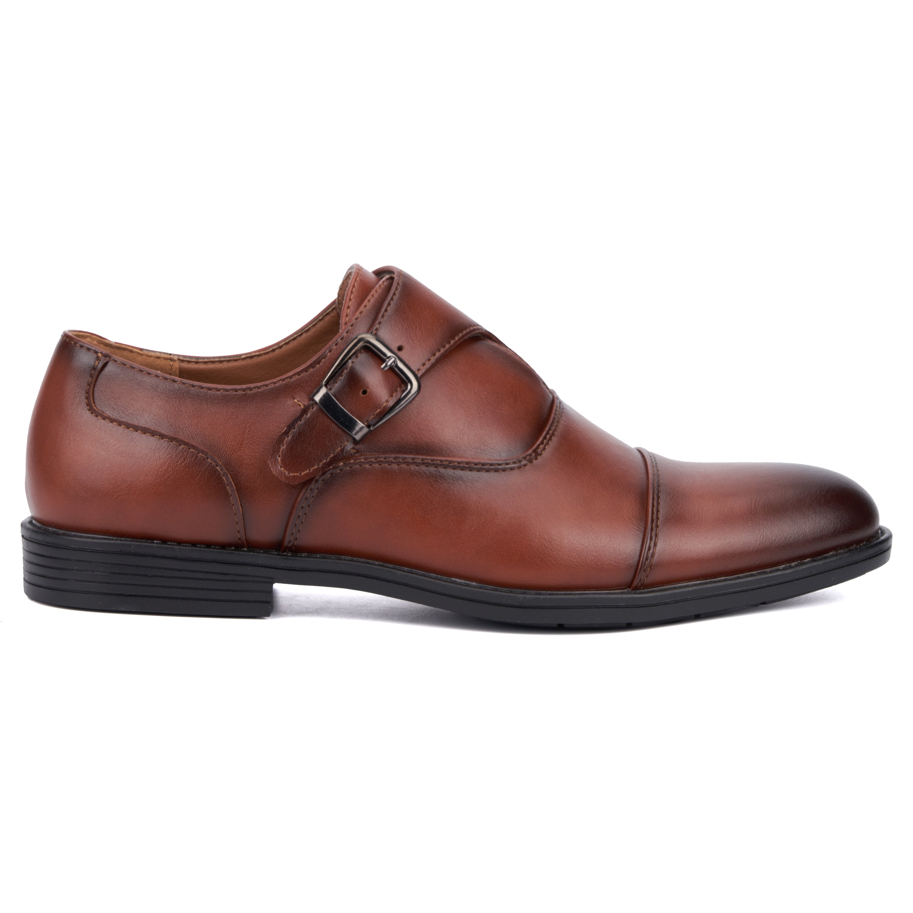  New York & Company Men's Marlon Monk Strap Dress Shoe - Brown - Bonton