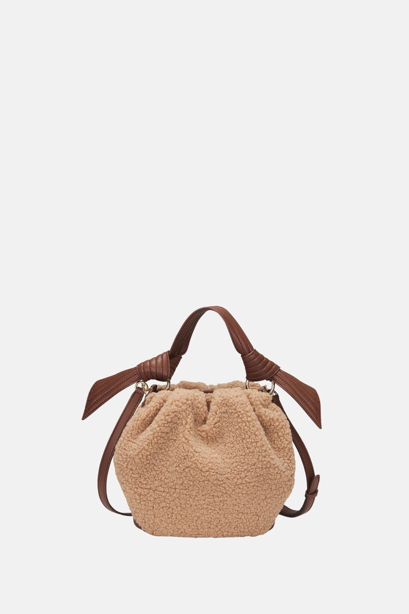  Oryany Oryany - Selena Eco Fur Bucket Medium Crossbody Handbags - Toffee Tan / One Size - Default Title - Bonton