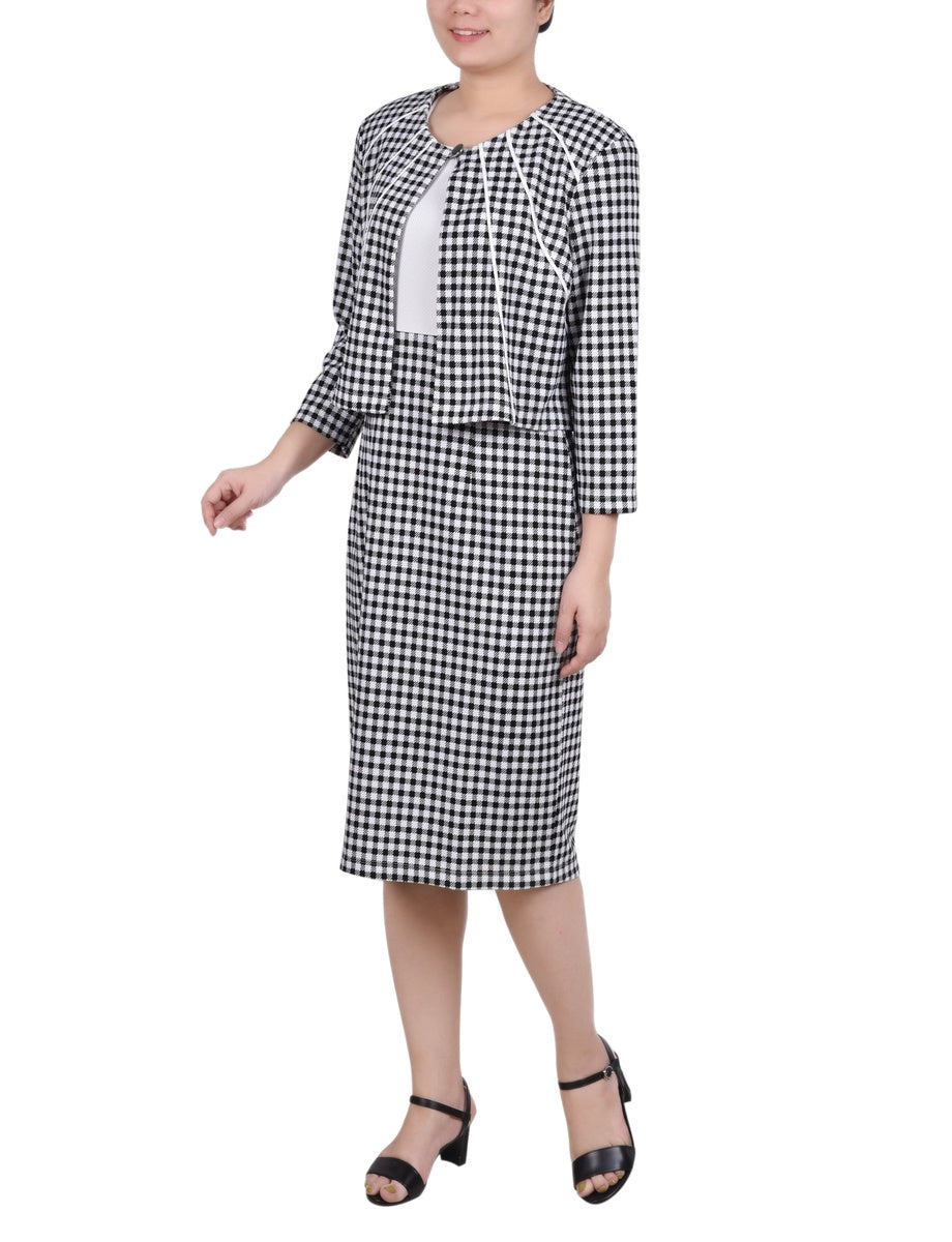  NY Collection 2 Piece Dress Set - Black - Bonton