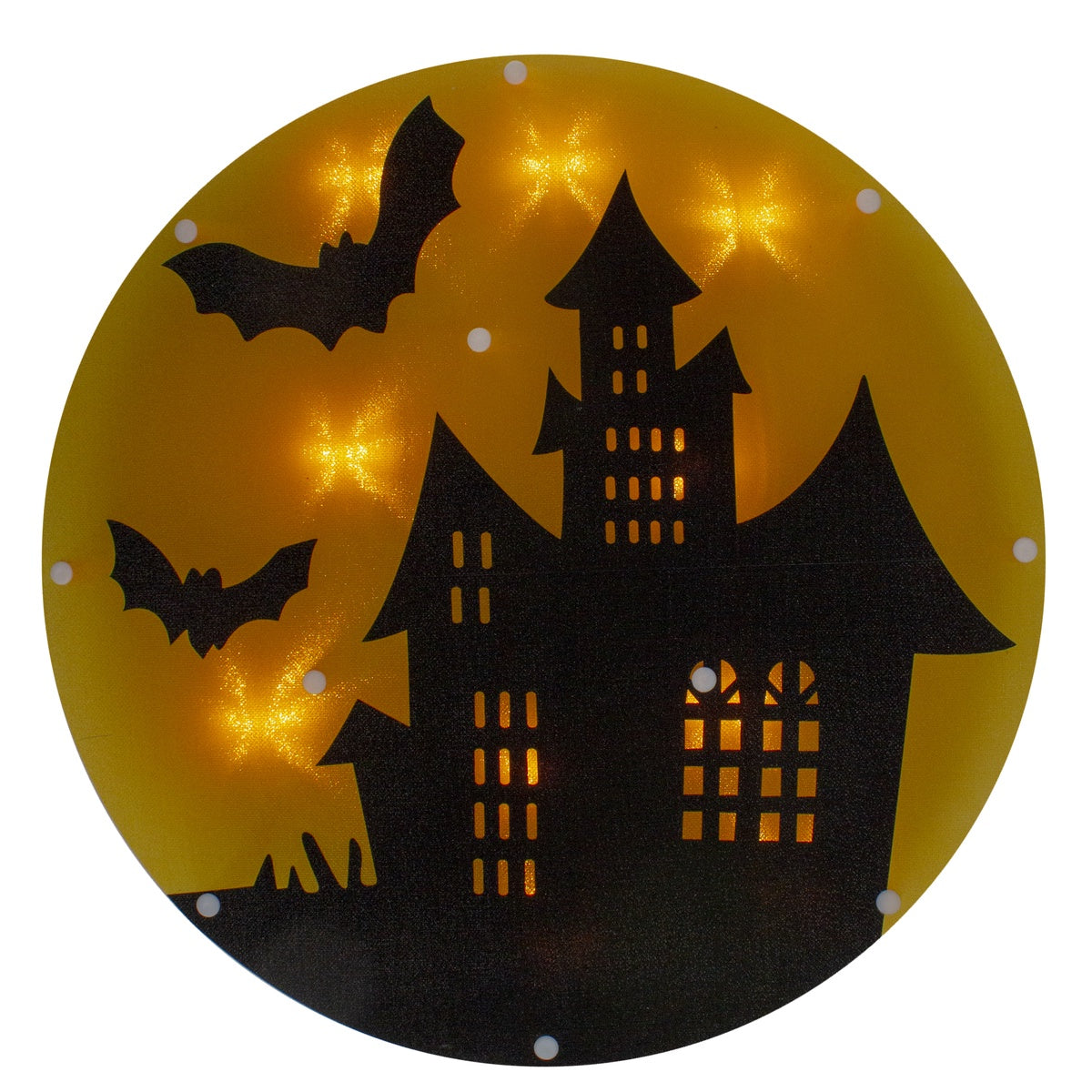  Northlight Lighted Haunted House Halloween Window Silhouette - 13.75