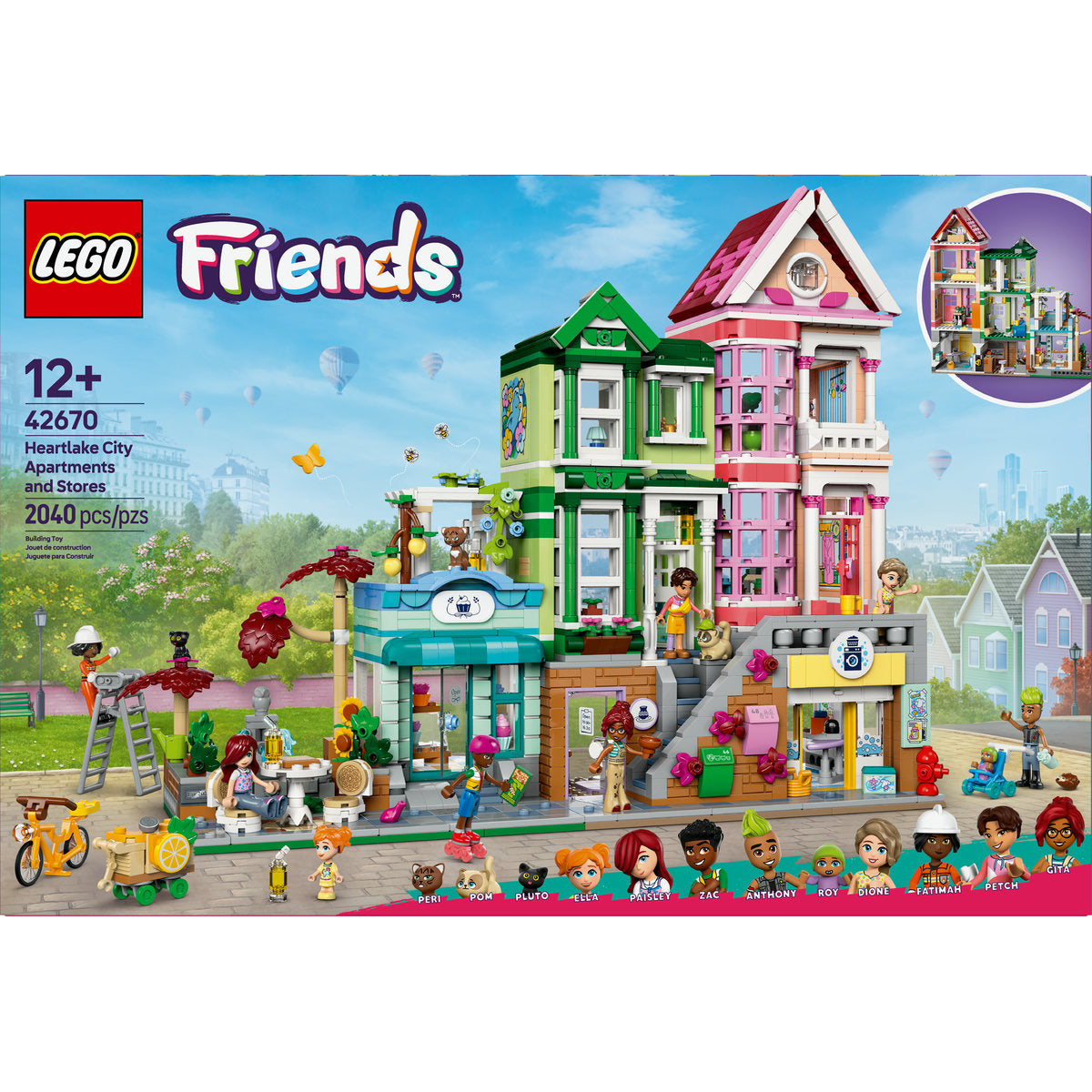  LEGO LEGO® Friends Heartlake City Apartments and Stores Model Kit 42670 - LEGO Friends - Bonton