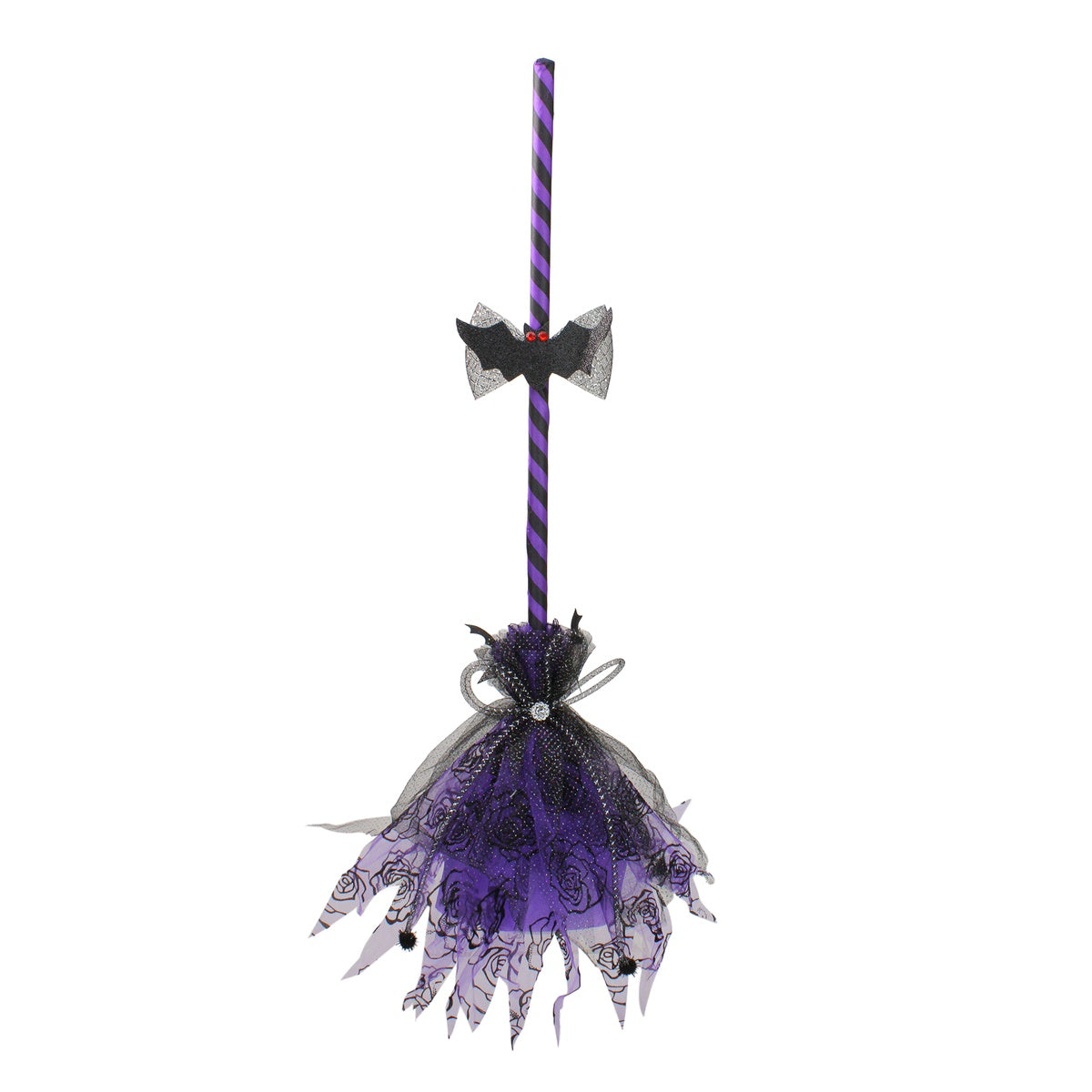  Northlight Striped Animated Witches Halloween Broom Decoration - 29