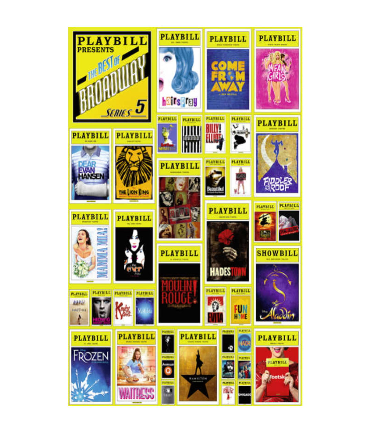  Playbill Presents - Best of Broadway Jigsaw Puzzle: 1000 Pcs Multi - Multi - Bonton