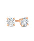  Kgs Jewels Inc 1/5 CTW Certified Diamond Stud Earrings in 14K Gold with Screw Back (J/I1-I2) - Pink - Bonton