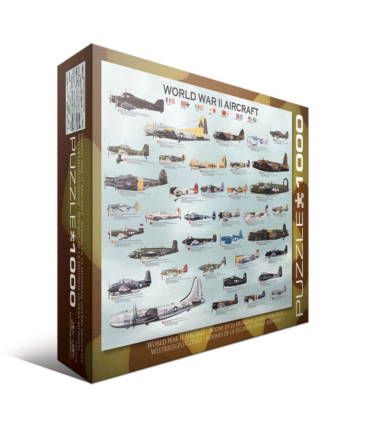 WWII Aircraft: 1000 Pcs Multi