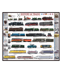 History of Trains: 1000 Pcs Multi