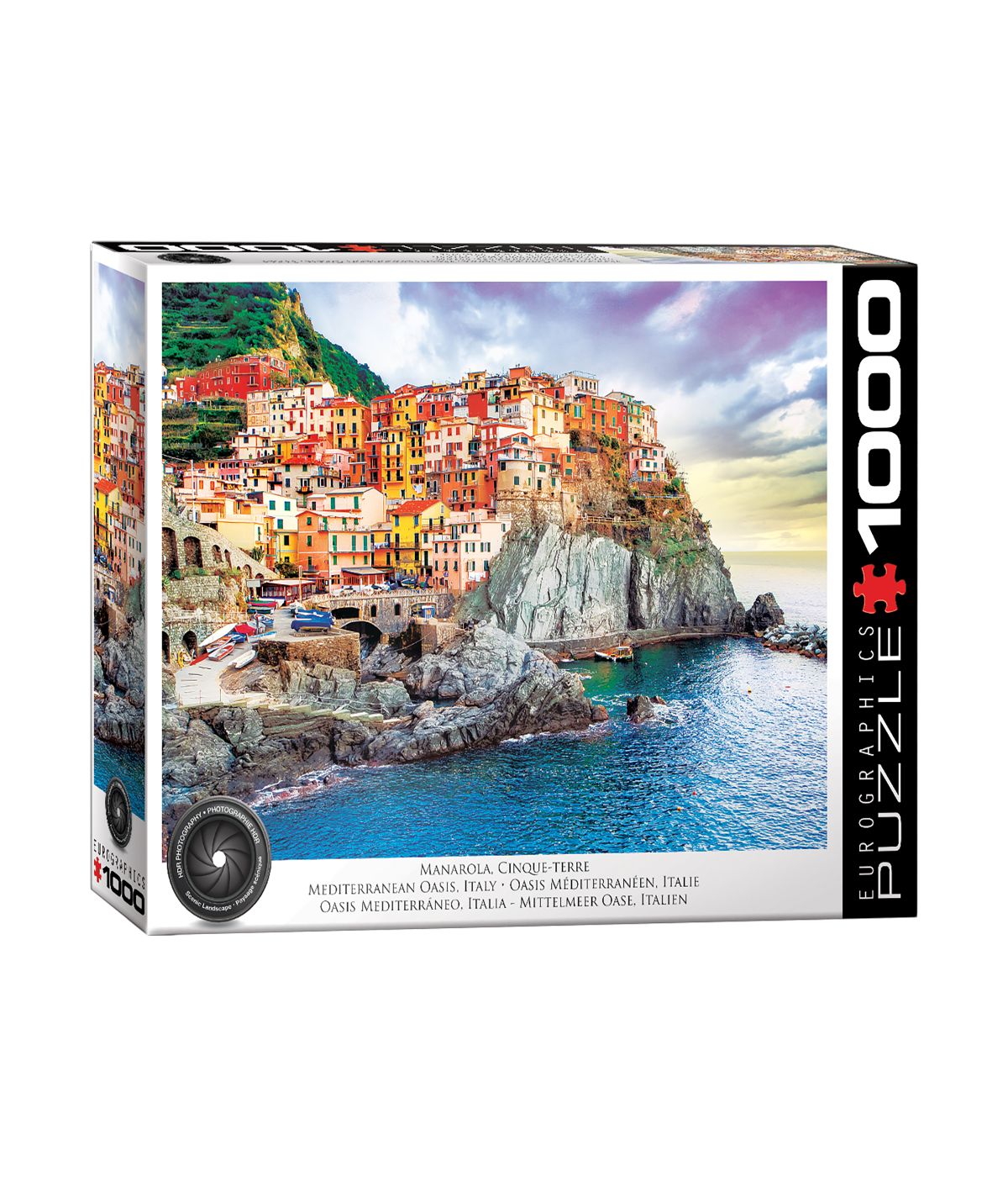  Manarola, Cinque-Terre - Mediterranean Oasis, Italy: 1000 Pcs Multi - Multi - Bonton