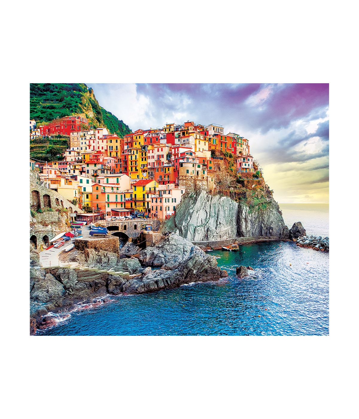  Manarola, Cinque-Terre - Mediterranean Oasis, Italy: 1000 Pcs Multi - Multi - Bonton