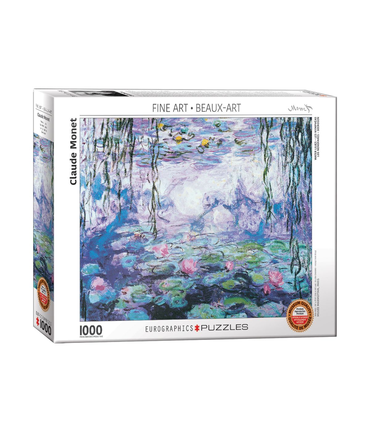  Claude Monet - Water Lilies: 1000 Pcs Multi - Multi - Bonton