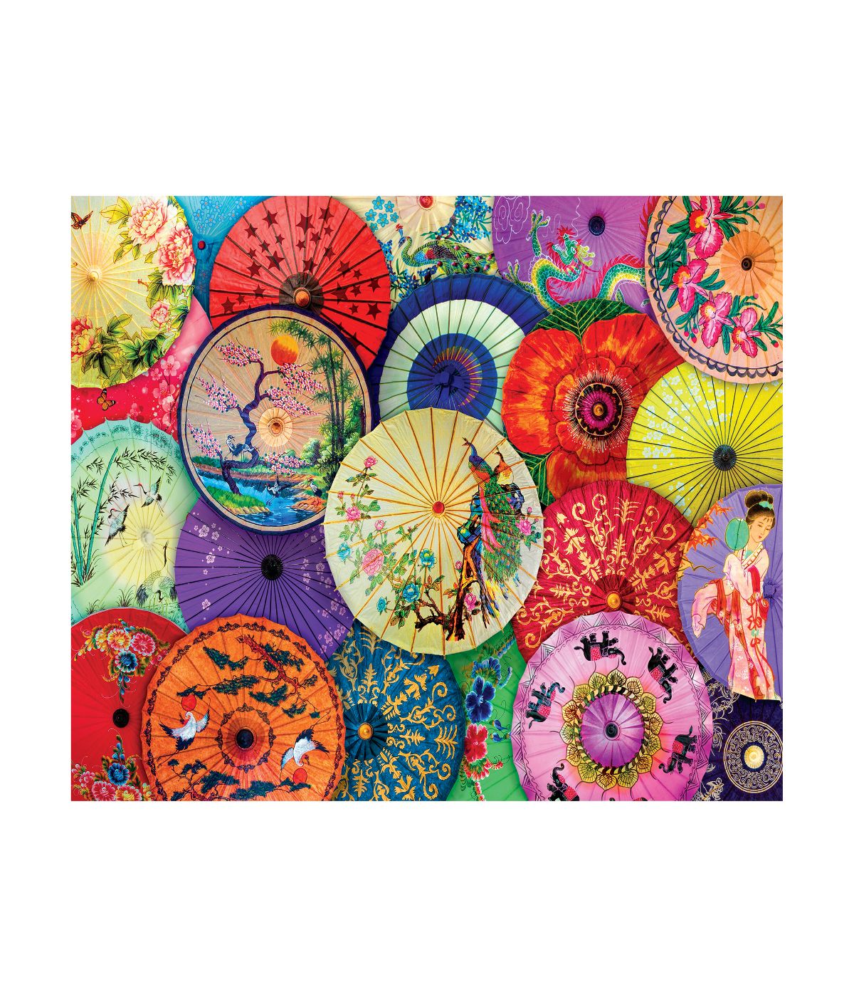  Colors of the World - Asian Oil-Paper Umbrellas: 1000 Pcs Multi - Multi - Bonton