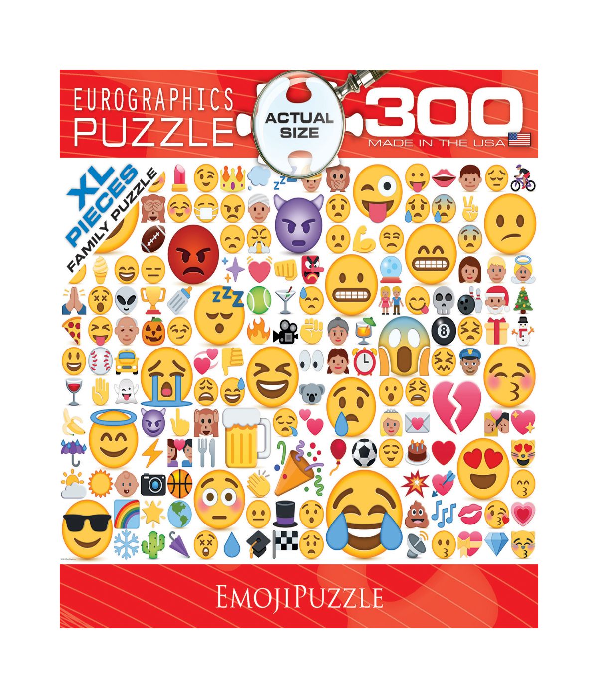  EmojiPuzzle XL Pieces Family Puzzle: 300 Pcs Multi - Multi - Bonton