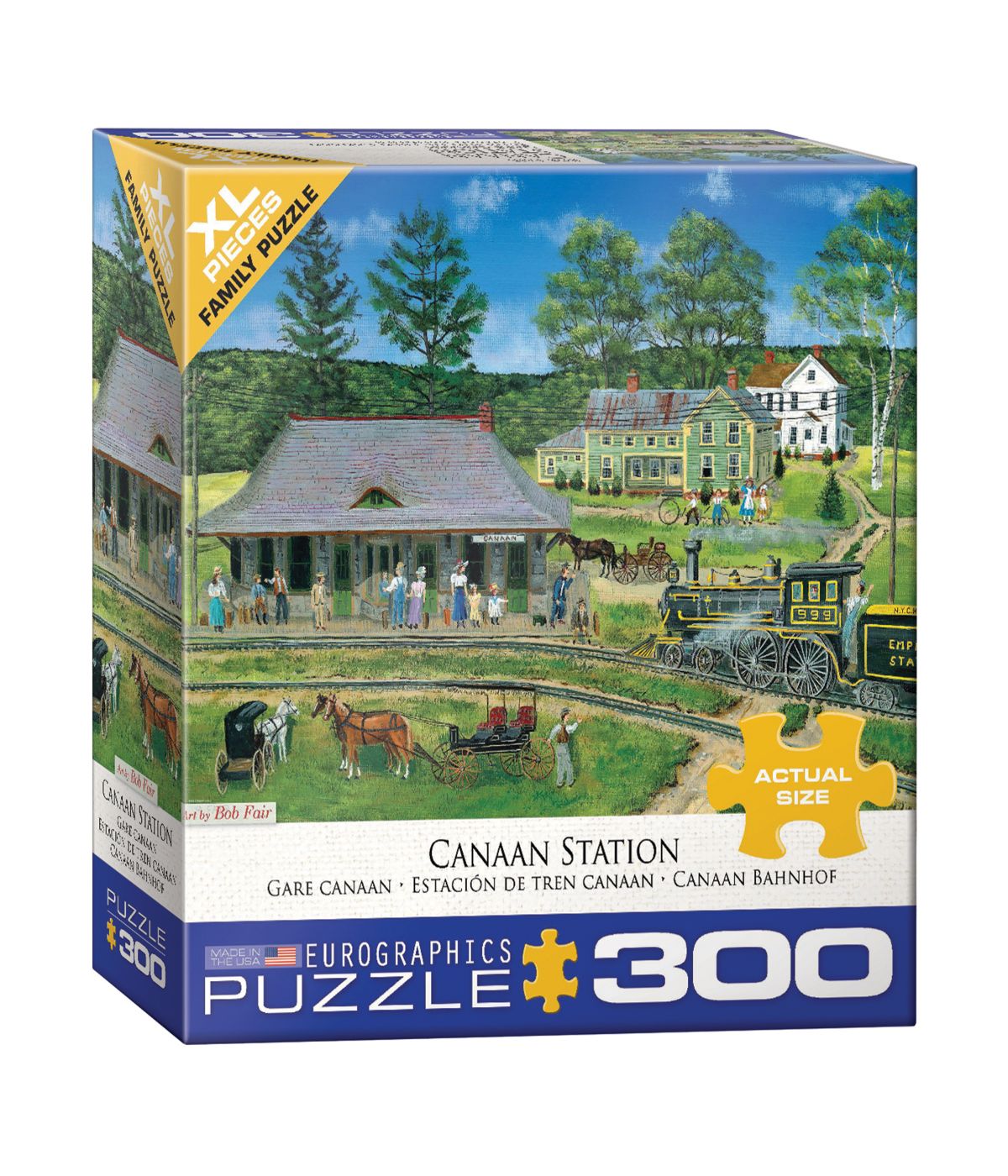  Bob Fair - Canaan Station XL Pieces Family Puzzle: 300 Pcs Multi - Multi - Bonton