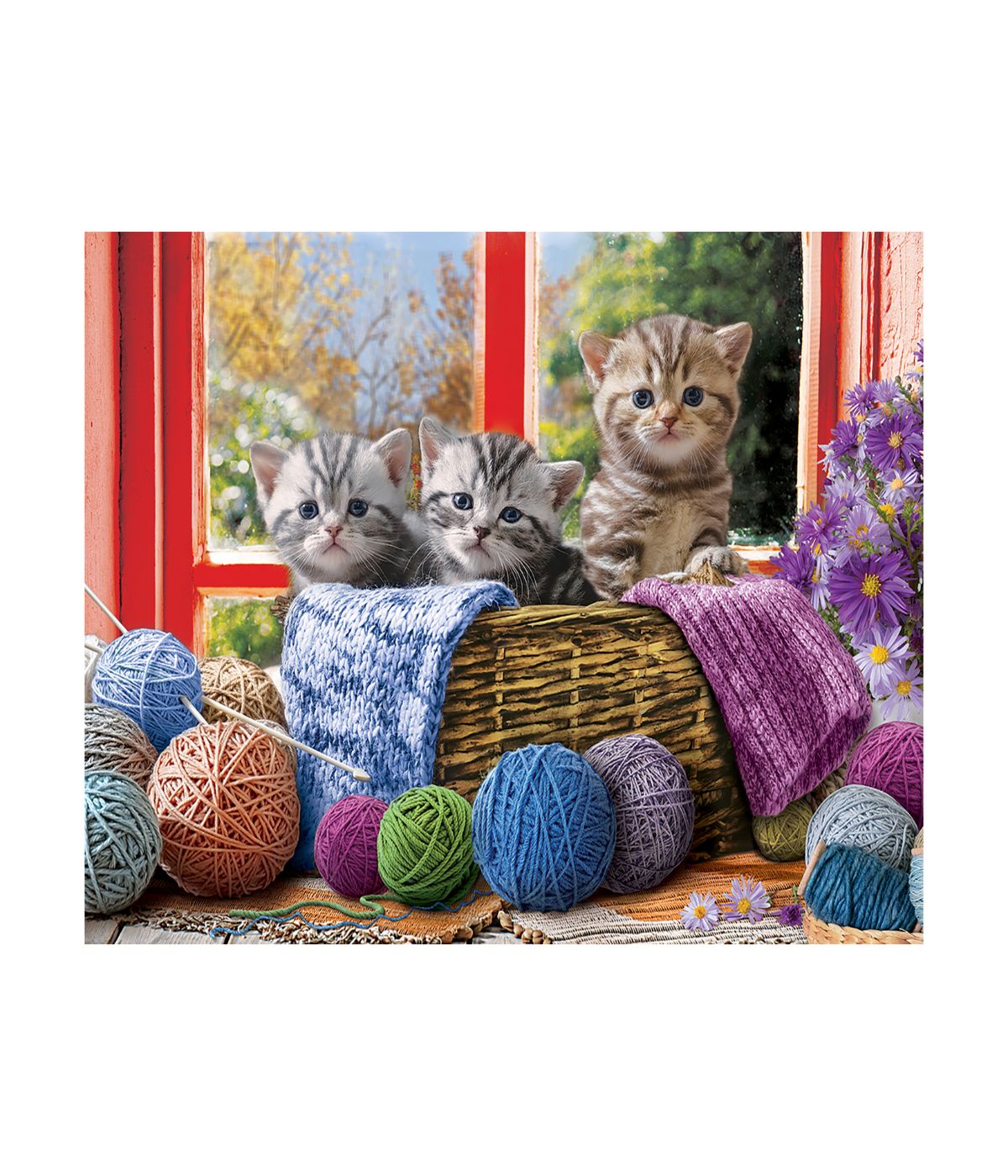  Knittin' Kittens Large Pieces Puzzle: 500 Pcs Multi - Multi - Bonton