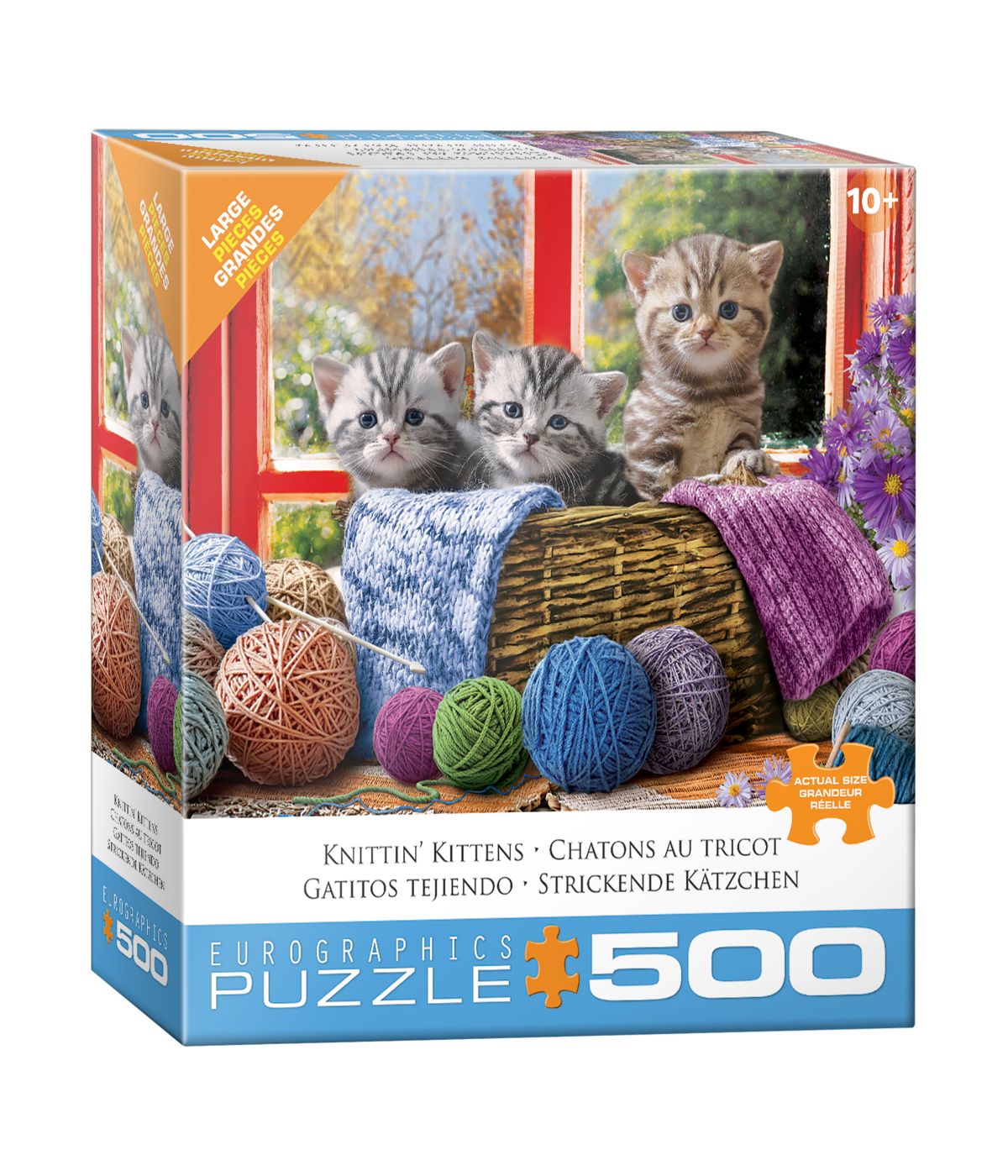  Knittin' Kittens Large Pieces Puzzle: 500 Pcs Multi - Multi - Bonton