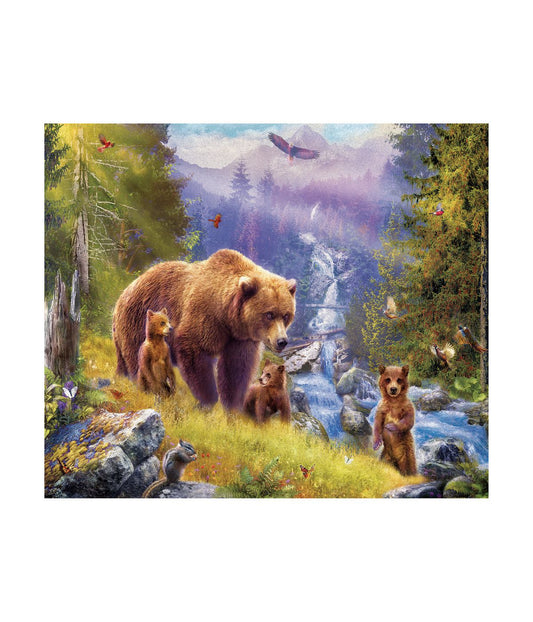 Jan Patrik - Grizzly Cubs Large Pieces Family Puzzle: 500 Pcs Multi