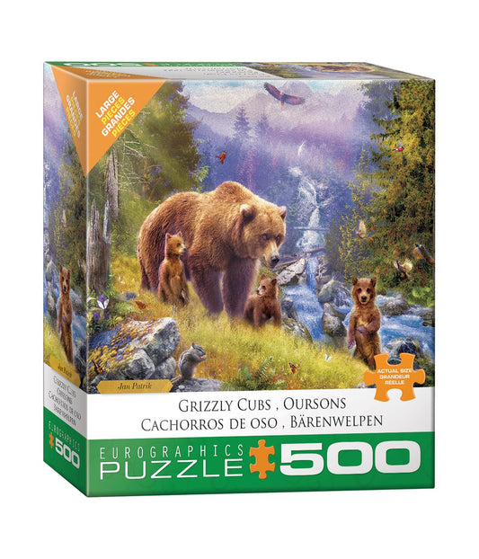 Jan Patrik - Grizzly Cubs Large Pieces Family Puzzle: 500 Pcs Multi