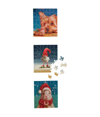 Christmas Animals Advent Calendar - 24 Jigsaw Puzzles: 24 x 50 Pcs Multi