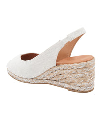 Audrey Open Toe Slingback Wedge