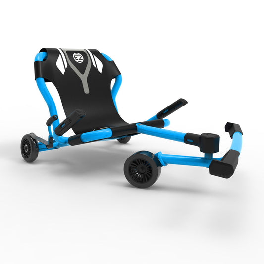 EzyRoller: Classic X - Blue - Ride-On Scooter, Cambering Motion, Pedal Free Cart, Hand Brakes, Extendable Frame, 154lb Capacity, Kids Ages 4+-Multi-One Size-1