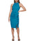 Bodycon Dress, Halter Sheath With Ruffle Skirt Jade