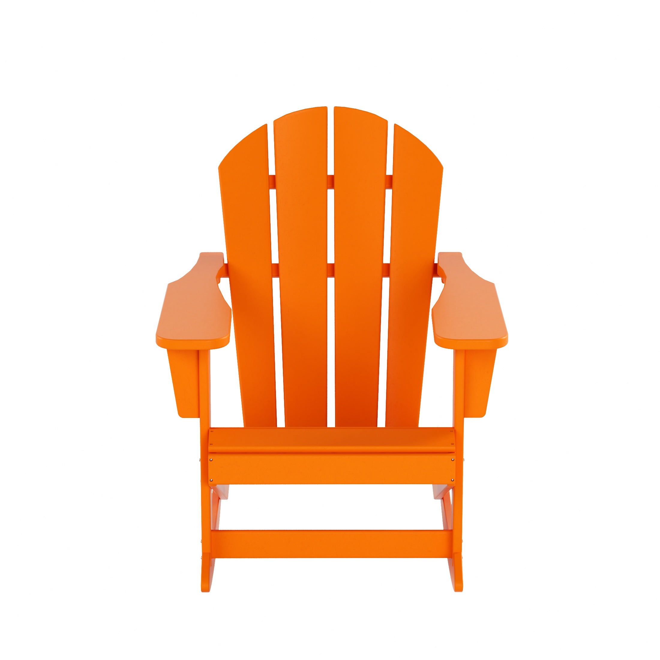  Westin Furniture Classic Porch Outdoor Patio Rocking Adirondack Chair - Orange - Bonton