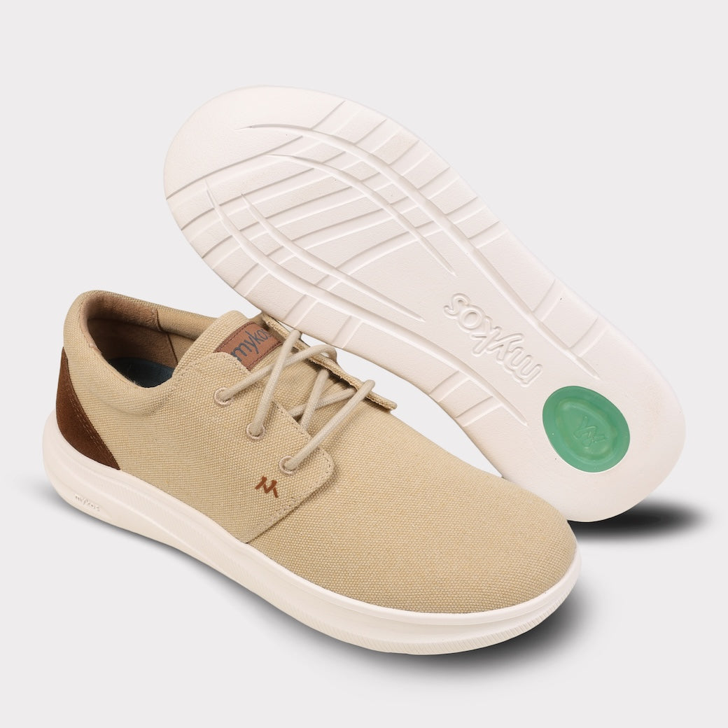  Mykos Emerson Men's Lace-Up Sneaker - Taupe - Bonton
