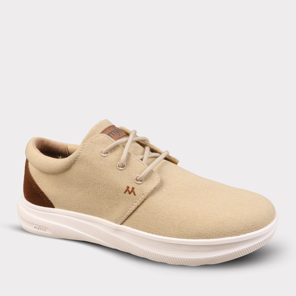 Mykos Emerson Men's Lace-Up Sneaker - Taupe - Bonton