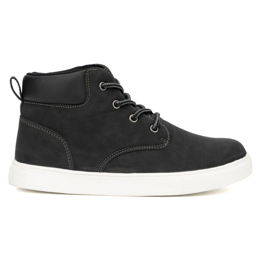 Xray Footwear Boy's Drew High Top Sneakers-BLACK-7-4