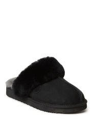 Fireside by Women's Sydney Shearling Fur Indoor/Outdoor Scuff Slipper