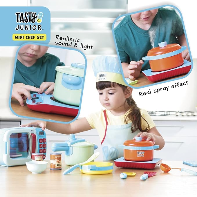  Tasty Jr Tasty Jr - Mini Chef Playset Toy W/ Lights & Sounds - Multi - Bonton