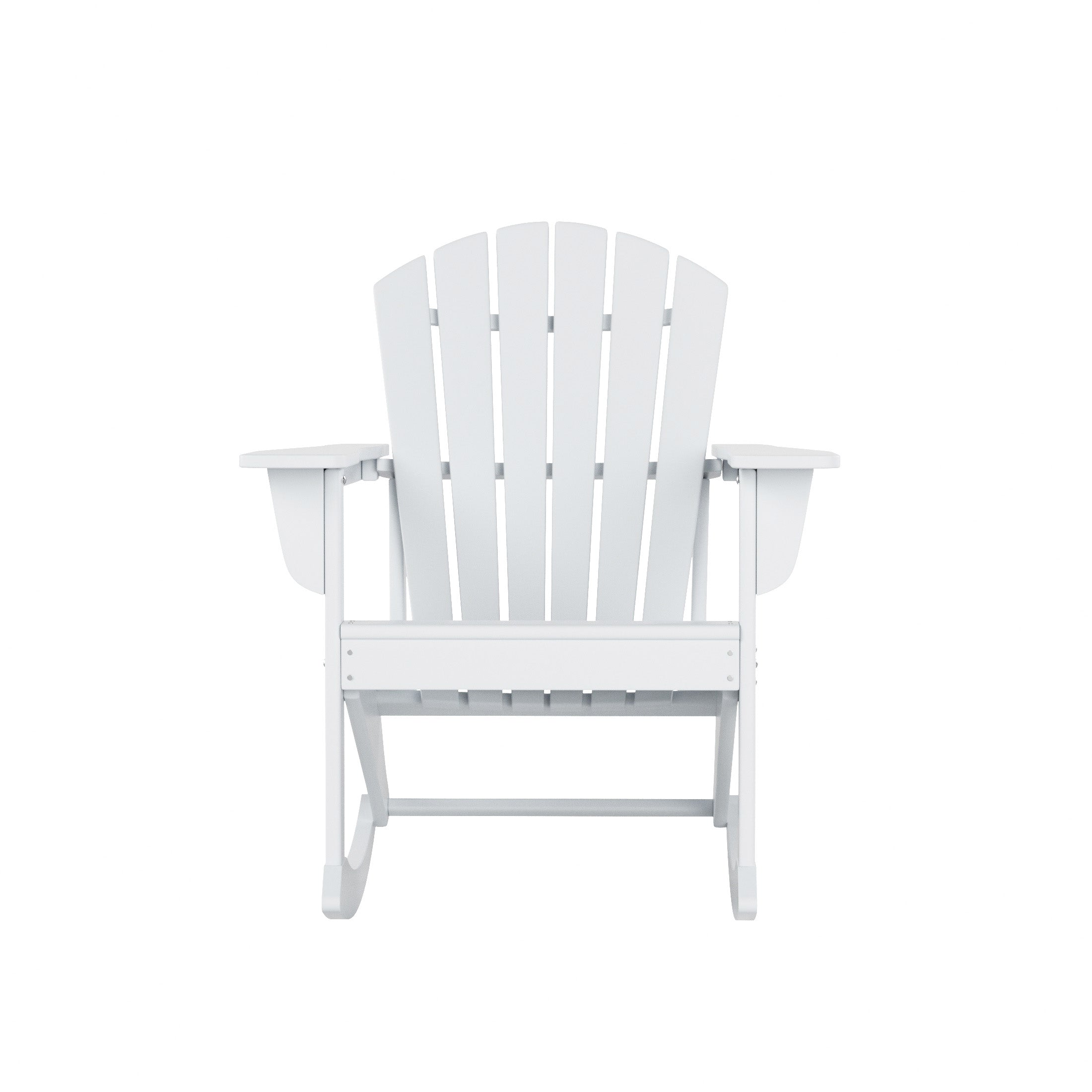  Westin Furniture Altura Outdoor Rocking Adirondack Chair - White - Bonton