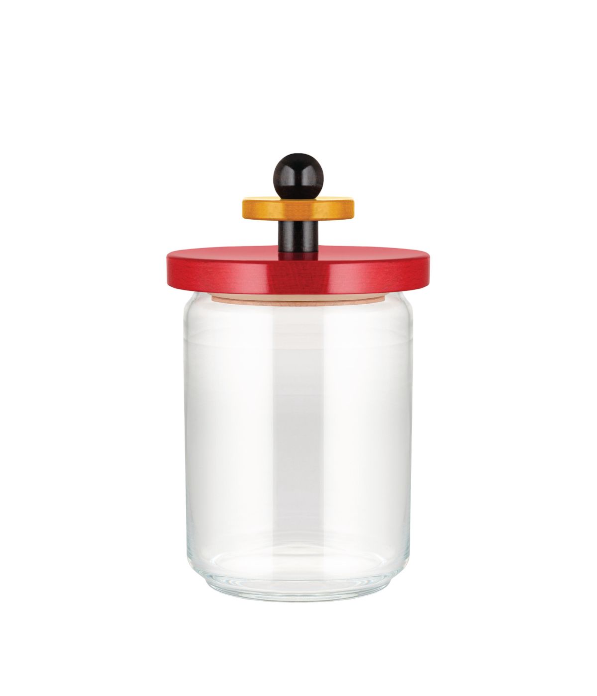  Alessi Kitchen Canister - Red/Black/Yellow - Bonton