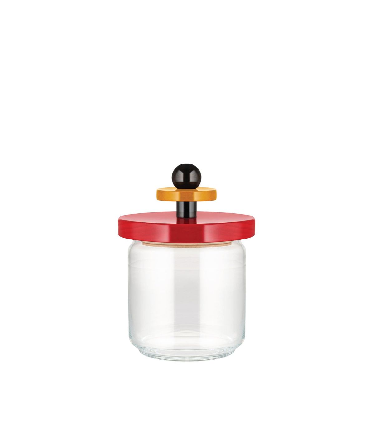  Alessi Kitchen Canister - Red/Black/Yellow - Bonton