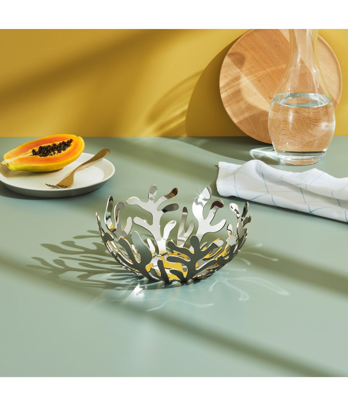  Alessi Mediterraneo Fruit Holder - Silver - Bonton