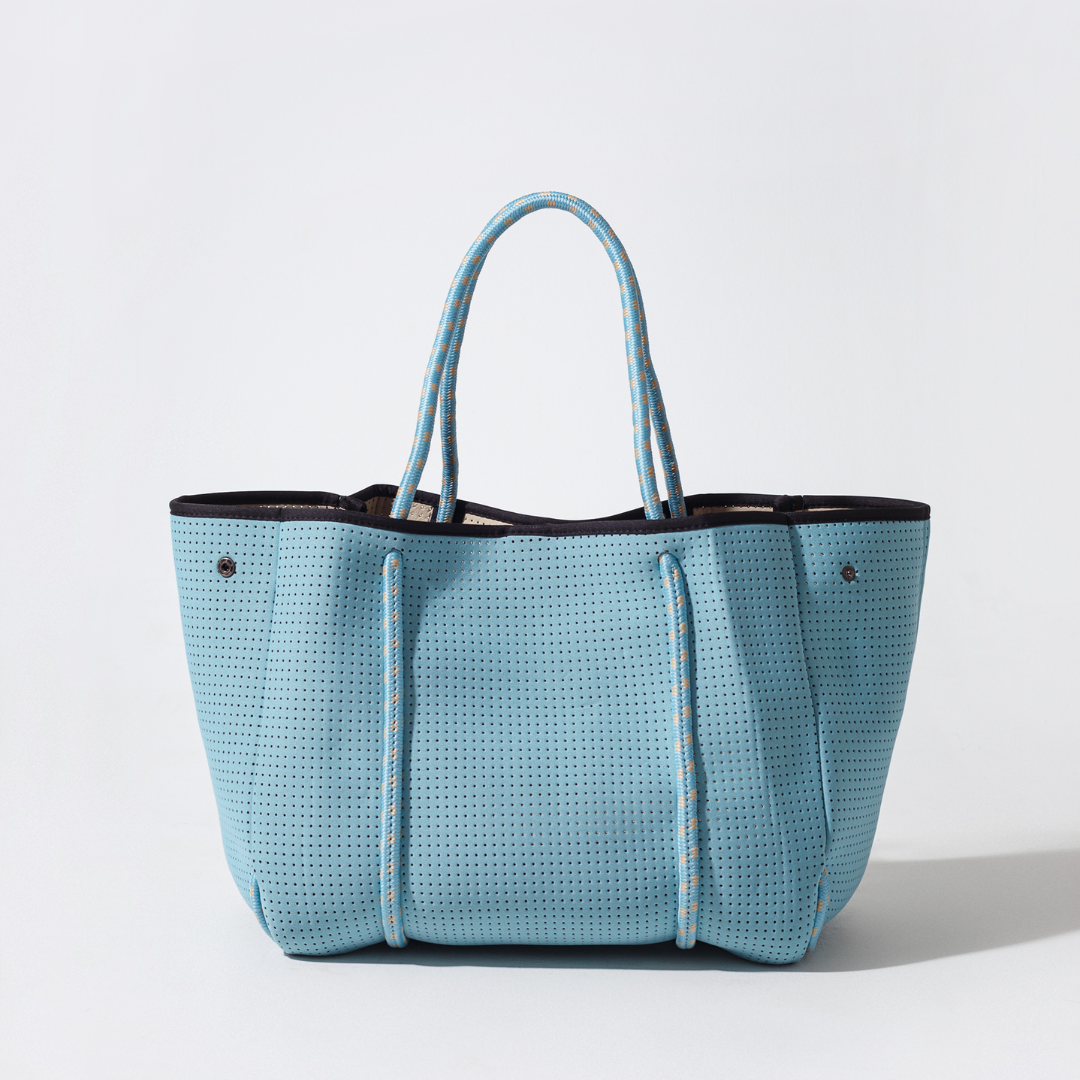  Pop Ups Brand Sky Blue Set: Everyday Tote + Oversized Wristlet Pouch + Essential Pouch - Default Title - Bonton