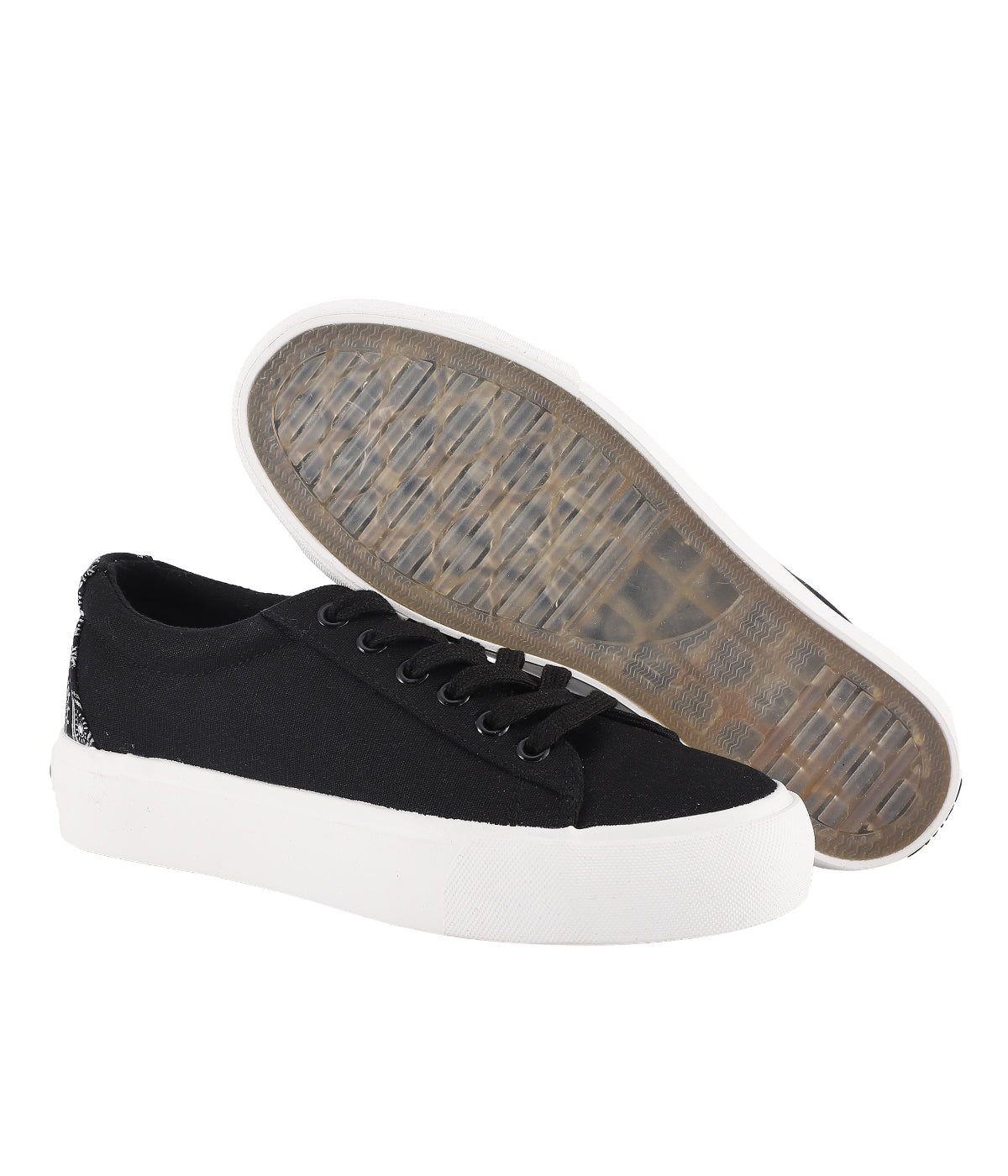  Lamo Amelie Fashion Sneakers - Black Paisley - Bonton