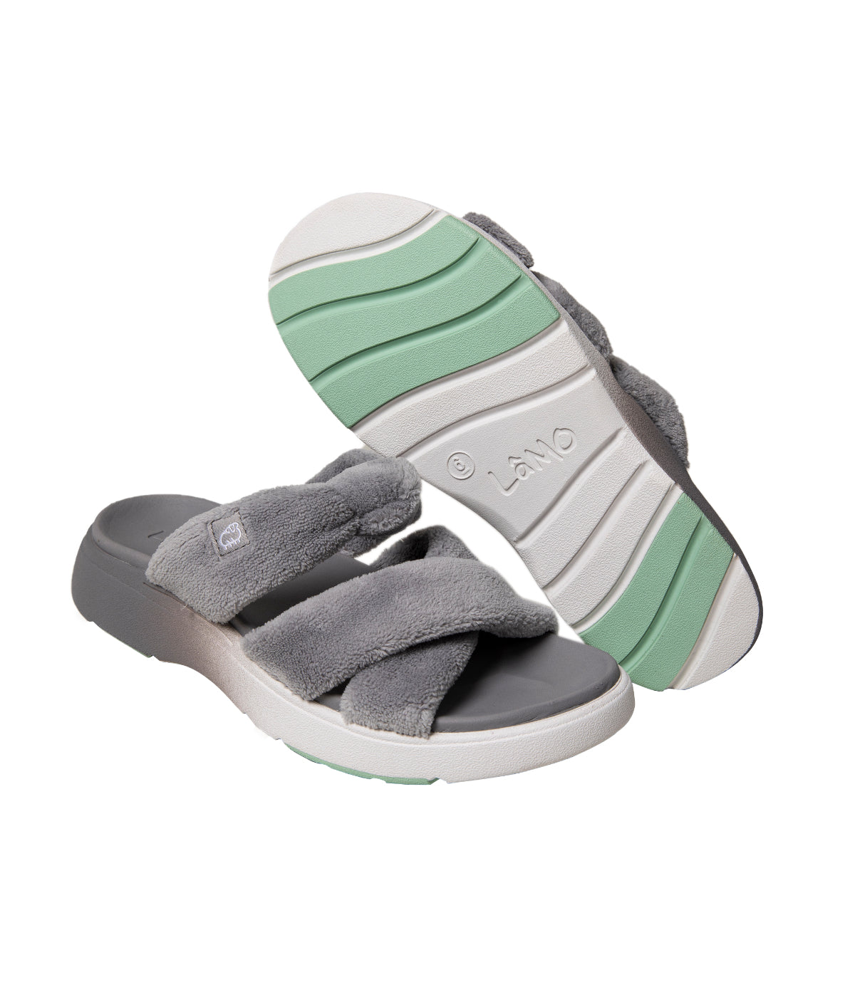  Lamo Tiki Flat Sandal - Grey - Bonton