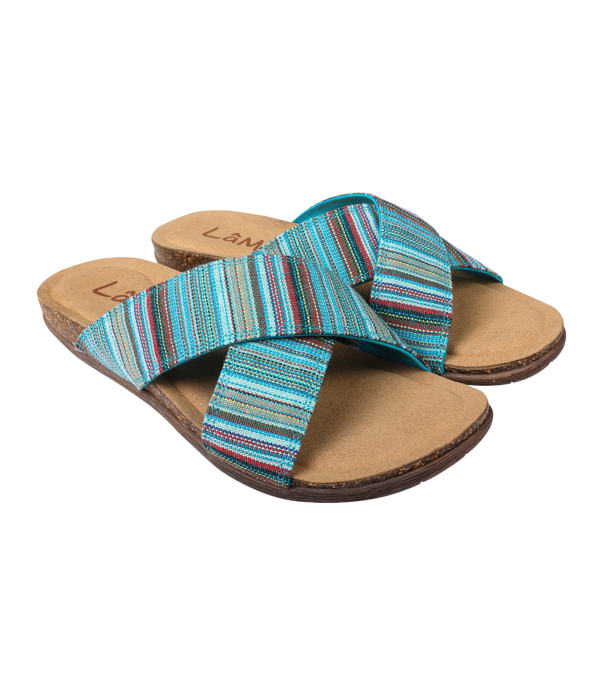  Lamo Leyla Flat Sandal - Turquoise - Bonton