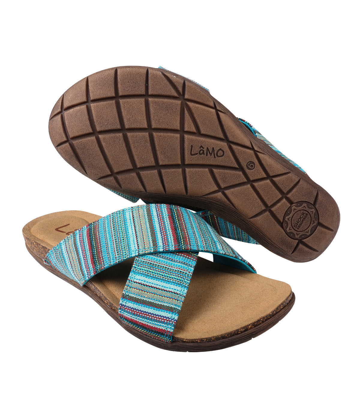  Lamo Leyla Flat Sandal - Turquoise - Bonton