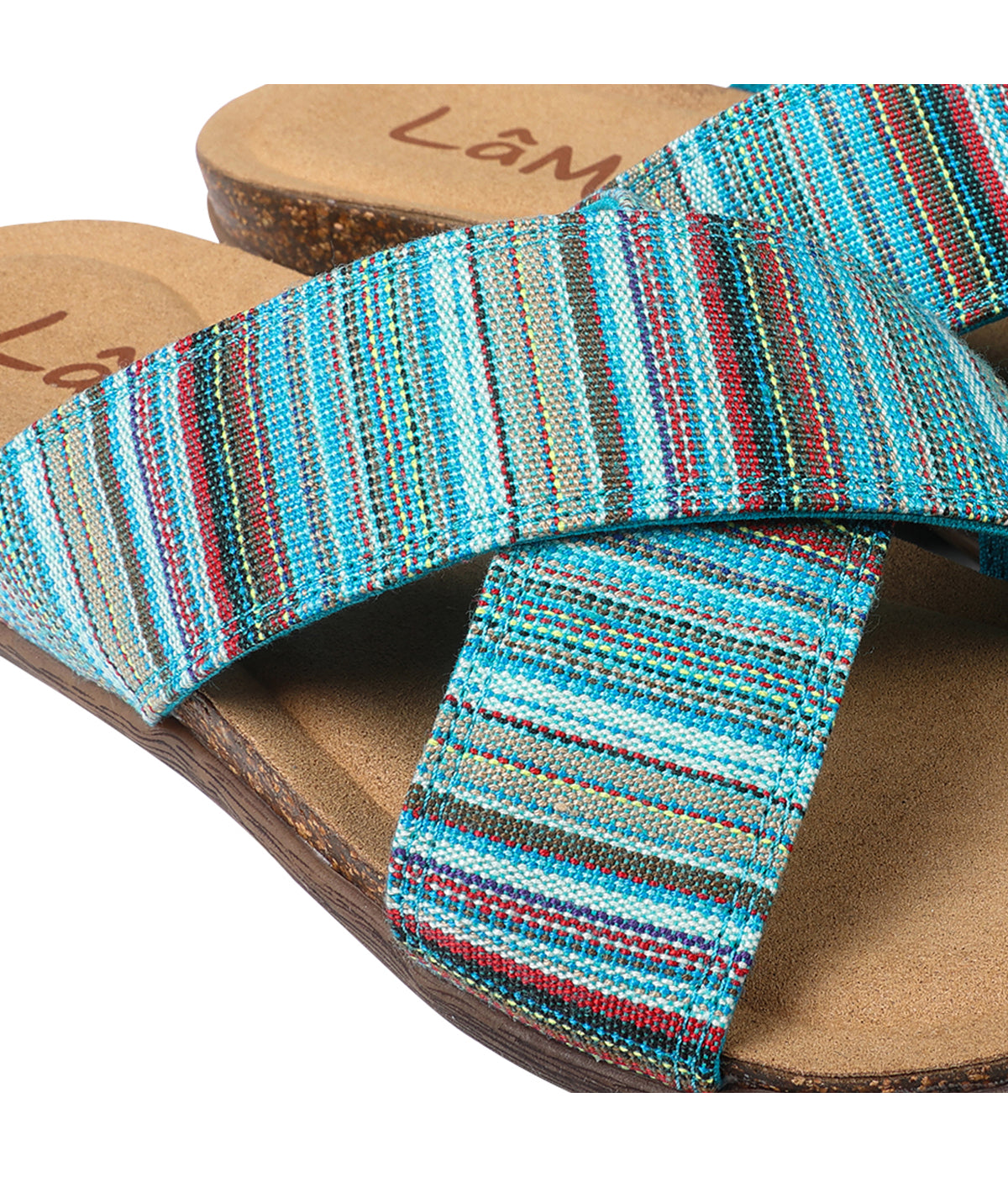  Lamo Leyla Flat Sandal - Turquoise - Bonton