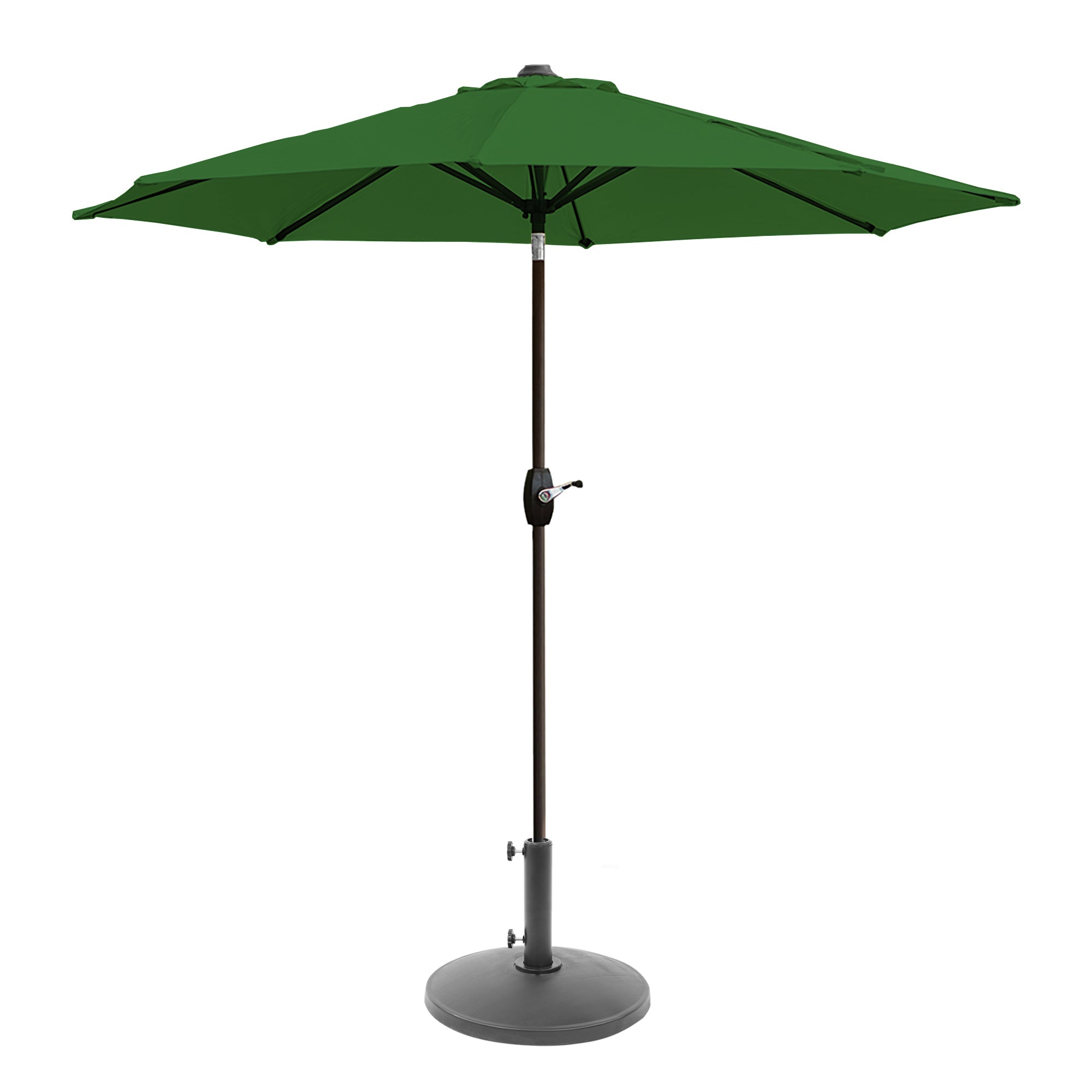  Westin Furniture 9 ft Outdoor Patio Market Table Umbrella with Round Resin Base - Beige - Bonton