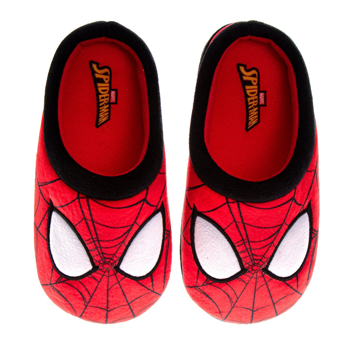  Josmo Marvel Spiderman Slippers the Amazing Spidey Boys House Shoes Indoor Cozy Plush Slippers - 11-12 - Bonton