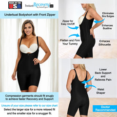 InstantRecoveryMD Underbust Bodyshort With Front Zipper MD202