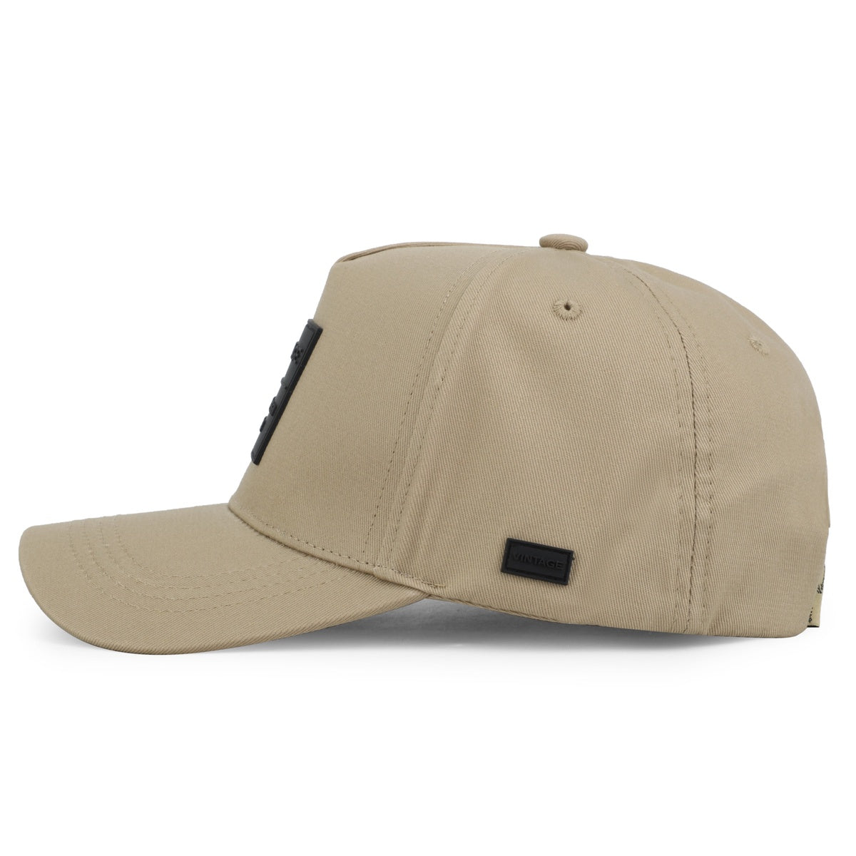  Vintage Havana Vintage Havana Trucker Hat for Men & Women  – Khaki Adjustable Cap – Vintage Logo Patch - Default Title - Bonton
