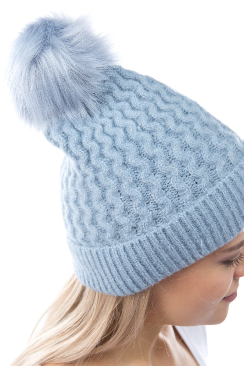  Marcus Adler The Madelyn Beanie - Light Blue - Bonton