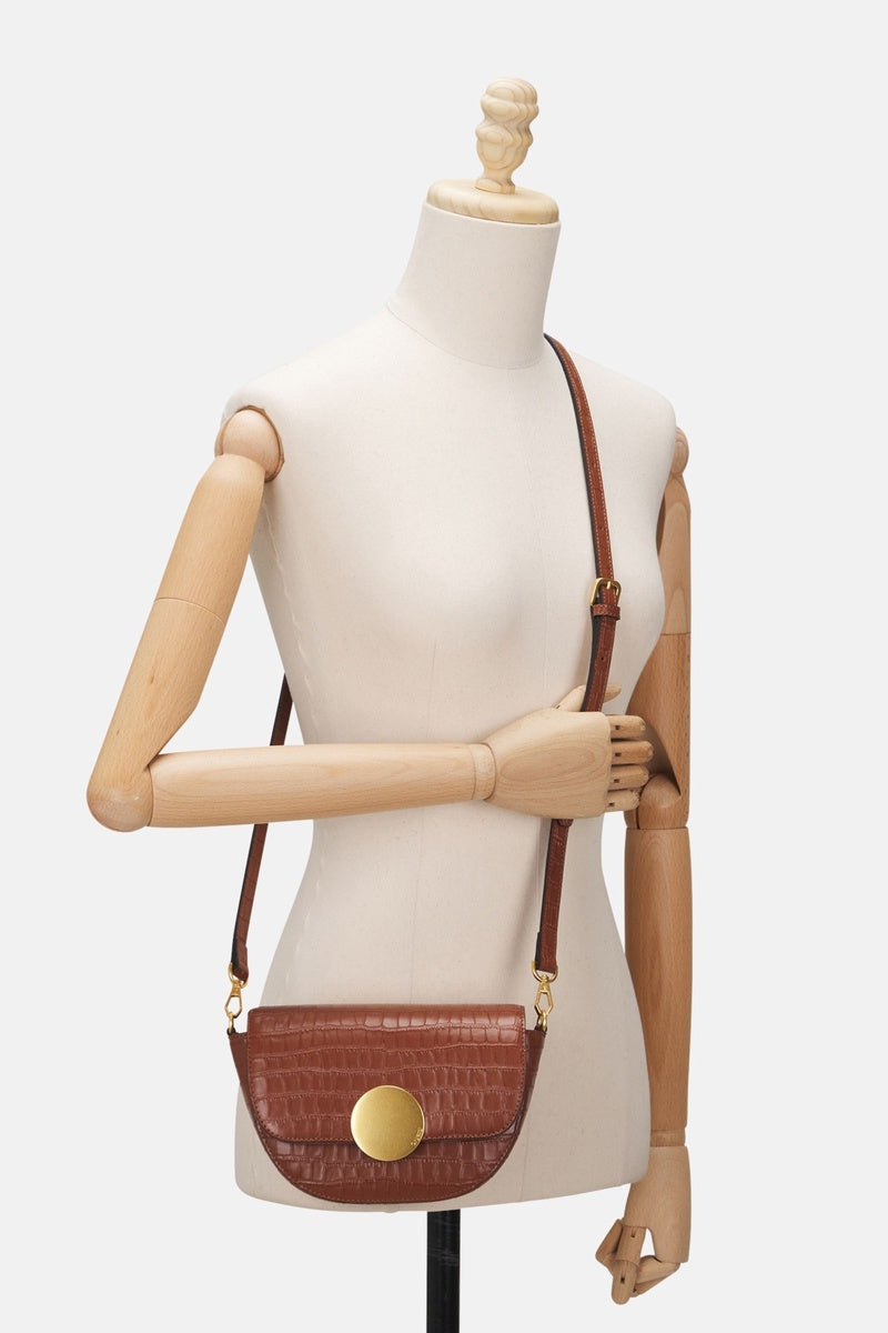  Oryany Lottie Croco Crossbody - Small Crossbody - Toffee Tan / One Size - Default Title - Bonton