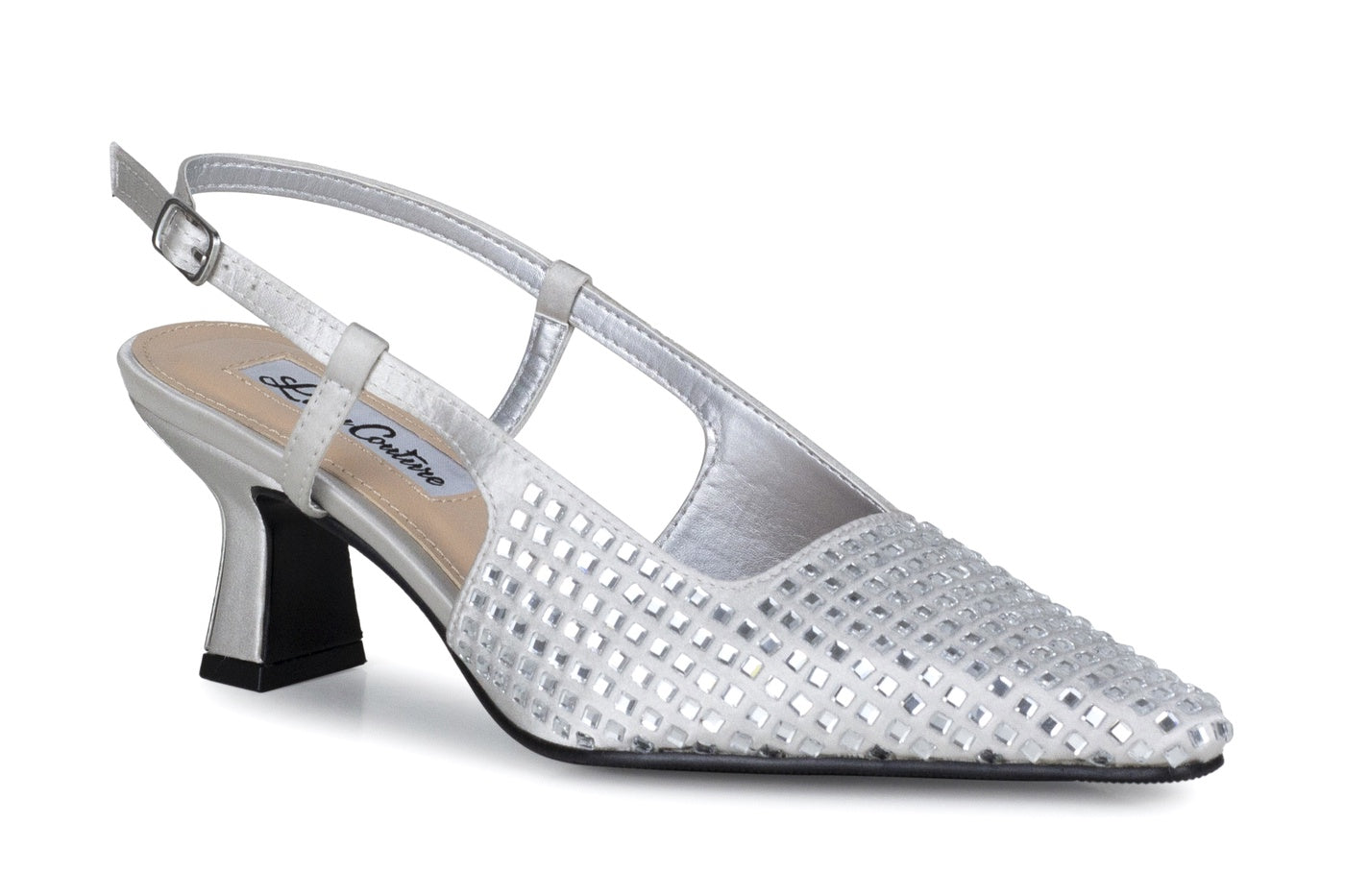  Lady Couture Shana Slingback Pump - Silver - Bonton