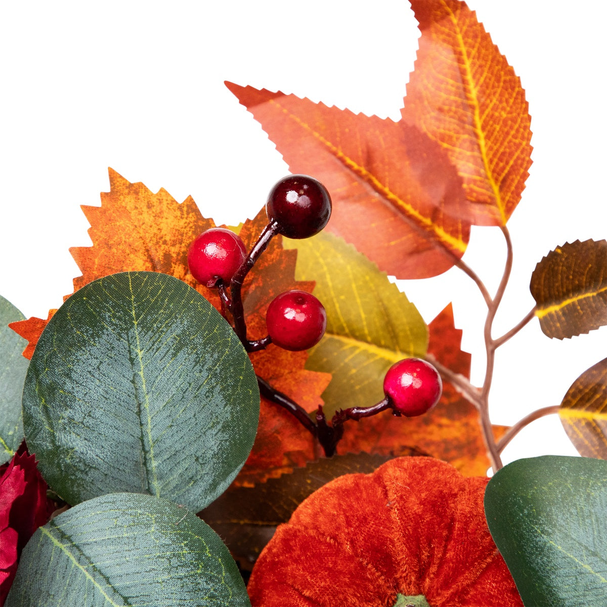  Northlight Fall Harvest Artificial Floral and Pinecone Wreath - 22