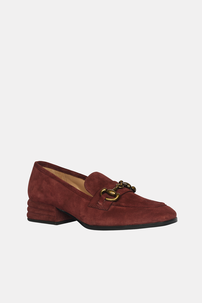  Saint G Jacqueline Suede - Loafers - Burgundy - Bonton