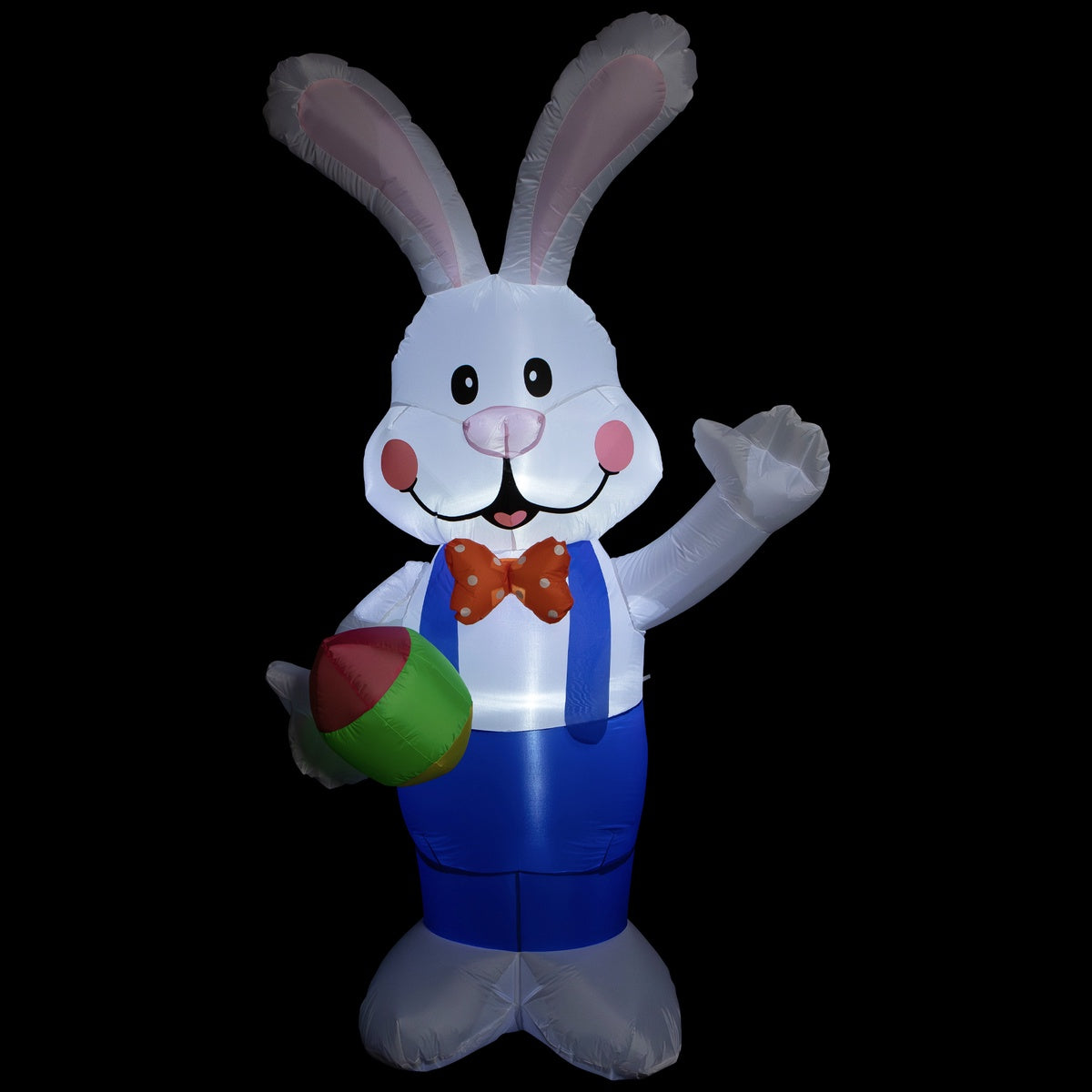  Northlight Inflatable Lighted Standing Easter Bunny With Egg Outdoor Decoration - 7' - Default Title - Bonton